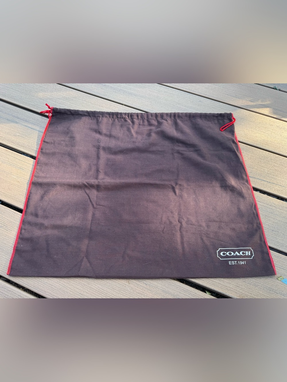 Vintage Coach Dust Bag